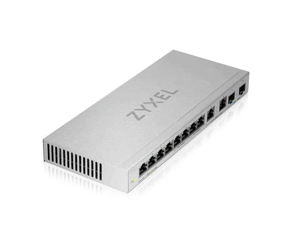 Zyxel XGS1010-12 12-port Gigabit Switch, 8x gigabit RJ45, 2x 2,5GbE RJ45, 2x SFP+