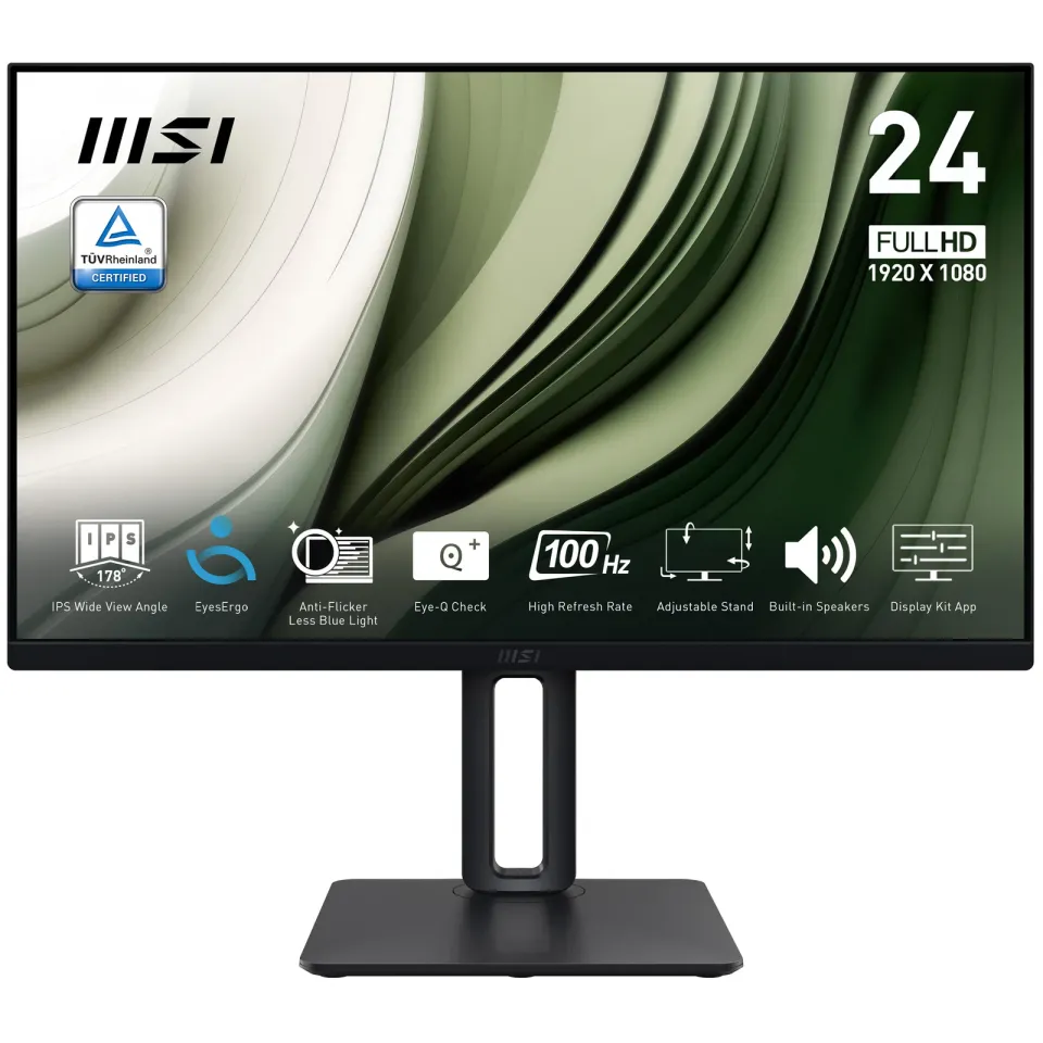 MSI monitor PRO MP245PG 23,8" IPS/FHD/100Hz/1ms/HDMI/DP/VGA/výšk.nastavitelný/pi