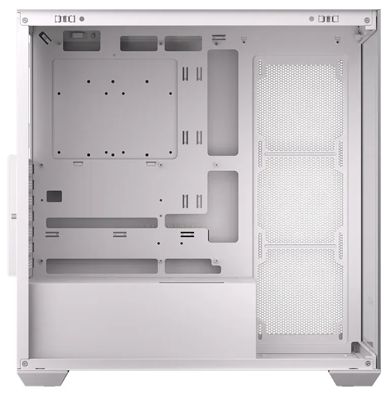 Krux skříň Exo / ATX / 4x120mm RBG fan / 2xUSB 2.0 / USB-C / tvrzené sklo / bílá