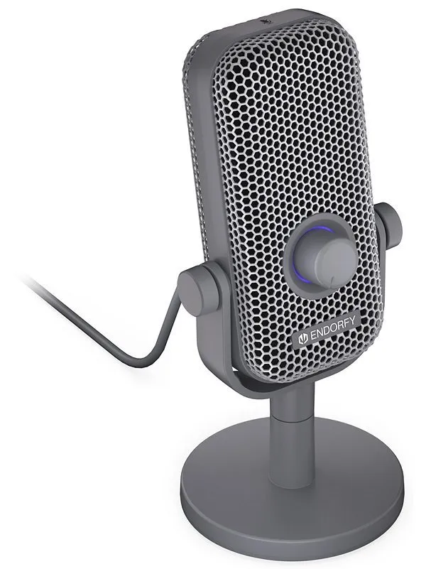 Endorfy Solum Voice S Alt Gray, Mikrofon, kondenzátorový, kardioidní, RGB podsví