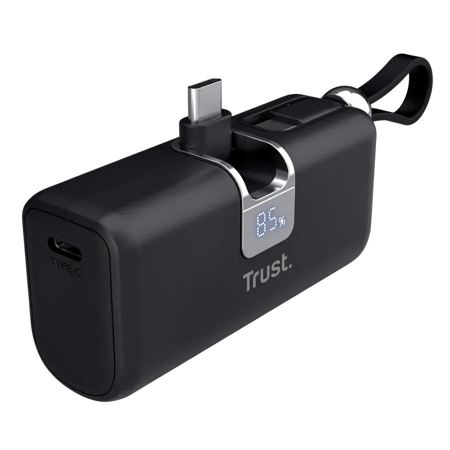 TRUST powerbanka PACTO 5000 PD POCKET, černá