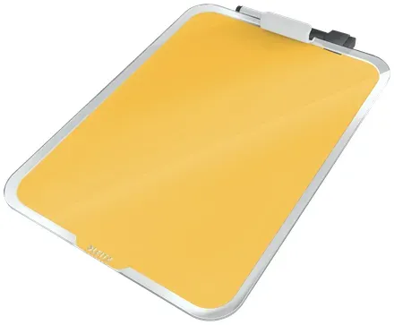 LEITZ Stolní skleněná tabulka na poznámky Cosy teplá žlutá