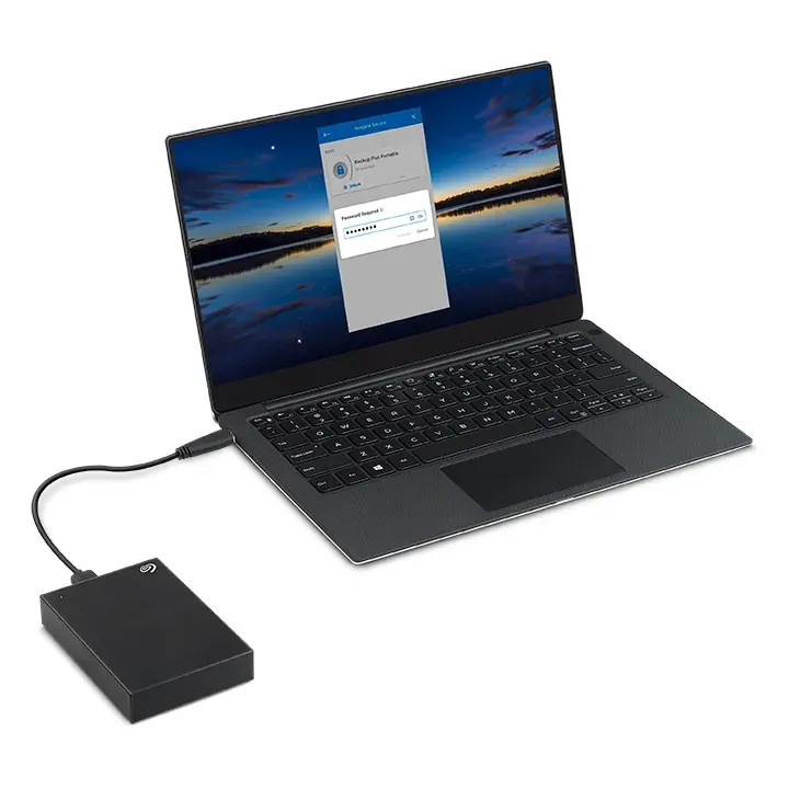 Seagate One Touch with Password, 5TB externí HDD, 2.5", USB 3.0, černý