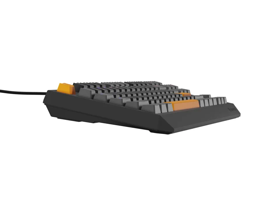 Genesis herní klávesnice THOR 230/TKL/RGB/Outemu Red/Drátová USB/US layout/Anchor Positive Šedá