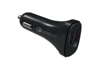 WG - Autonabíječka 2x USB-A, Quick Charge 3.0, 5,4 A, černá