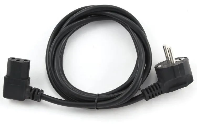 Gembird síťový napájecí kabel 230V, 1,8m, pravoúhlý