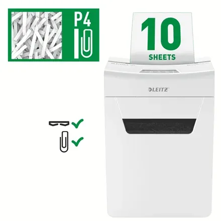 LEITZ Skartovačka IQ Protect 10X P4 EU
