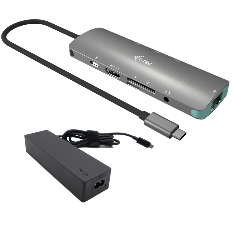 i-tec USB-C Metal Nano Docking Station 4K HDMI LAN with Power Delivery 100W + i-