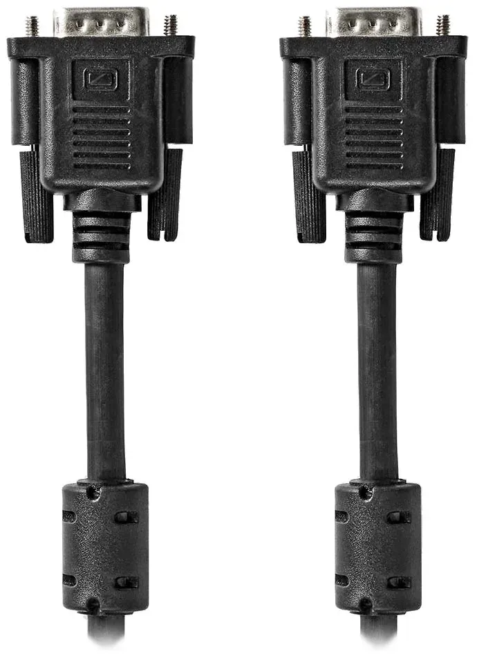 NEDIS kabel VGA (D-SUB)/ zástrčka VGA - zástrčka VGA/ černý/ bulk/ 3m