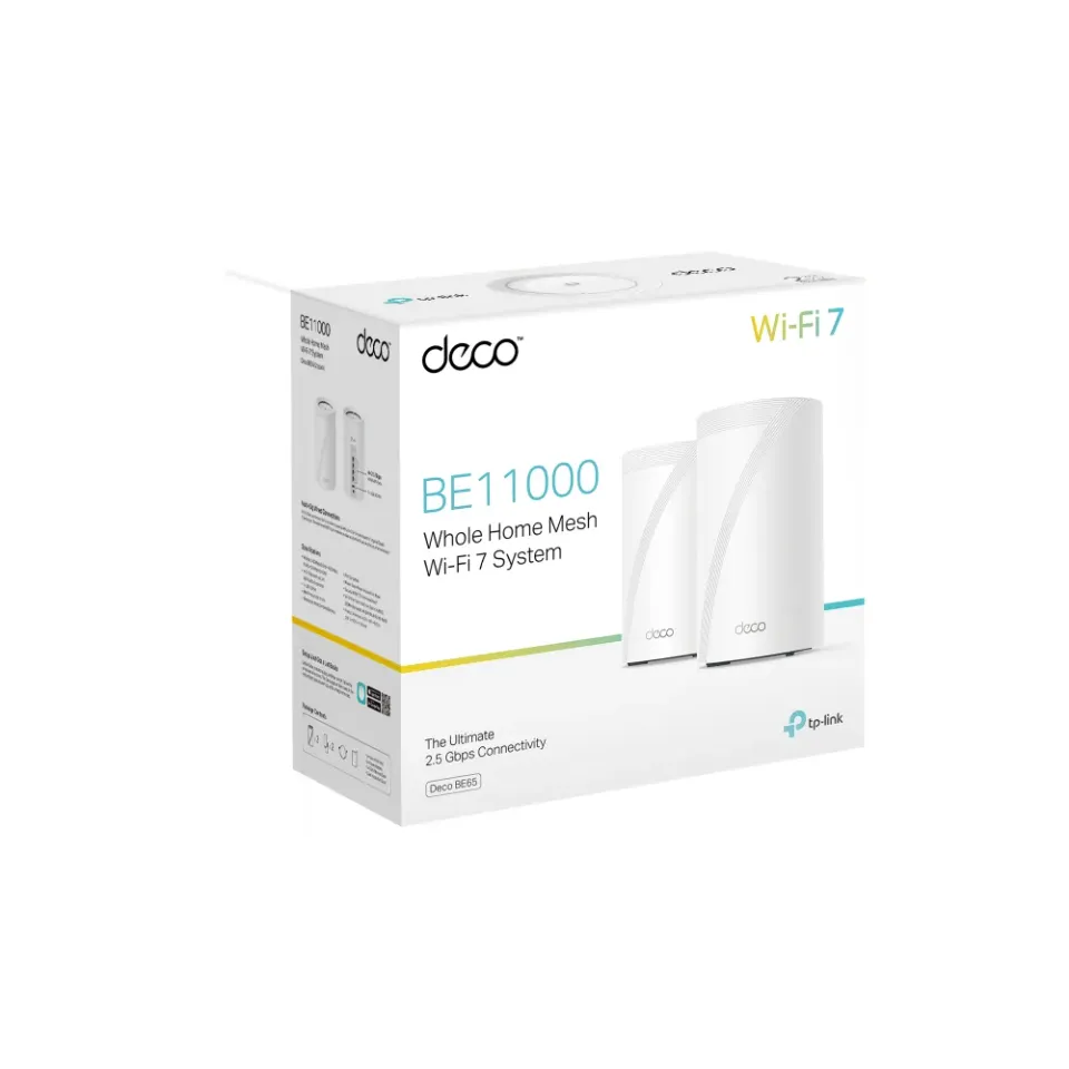 TP-LINK Deco BE65(2-pack) Mesh systém BE9300 s Wi-Fi 7 pro celoplošné pokrytí domácnosti