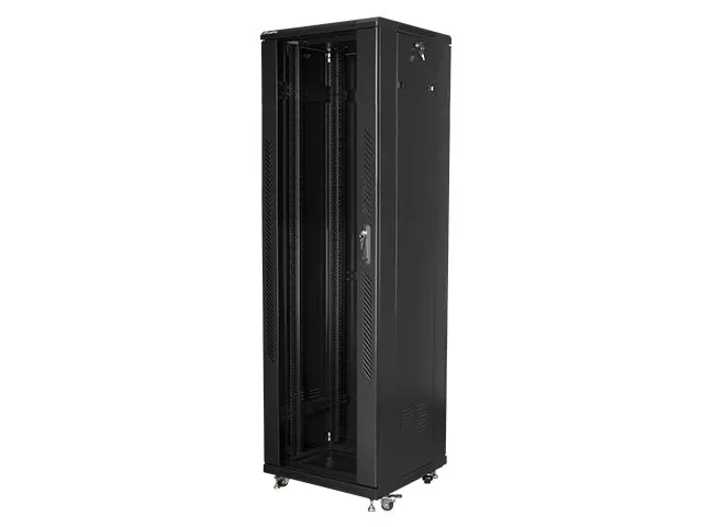 LANBERG Volně stojící skříň 19" 42U/600x600 (v rozloženém stavu) černá (RAL9004)