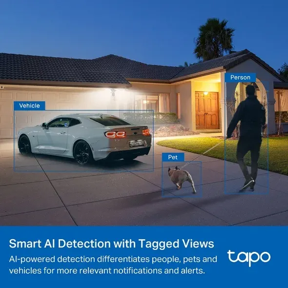 TP-Link Tapo C720 - Venkovní smart kamera s reflektory, WiFi, 4MP ( 2560 x 1440