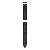 Garett univerzální řemínek 20 mm, černý se zlatým zapínáním, ekokůže