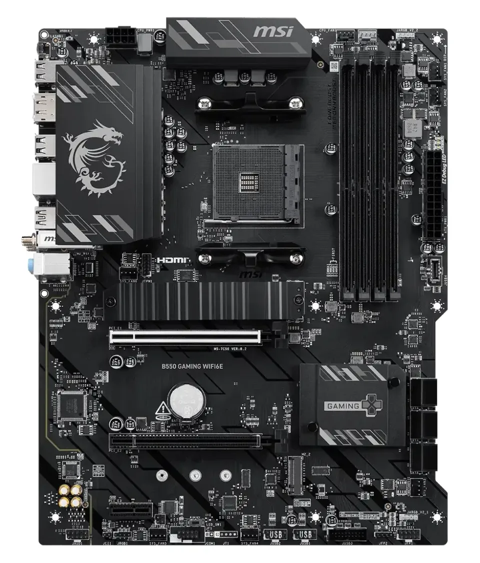 MSI MB Sc AM4 B550 GAMING WIFI6E, AMD B550, 4xDDR4, WiFi, 1xDP, 1xHDMI, ATX