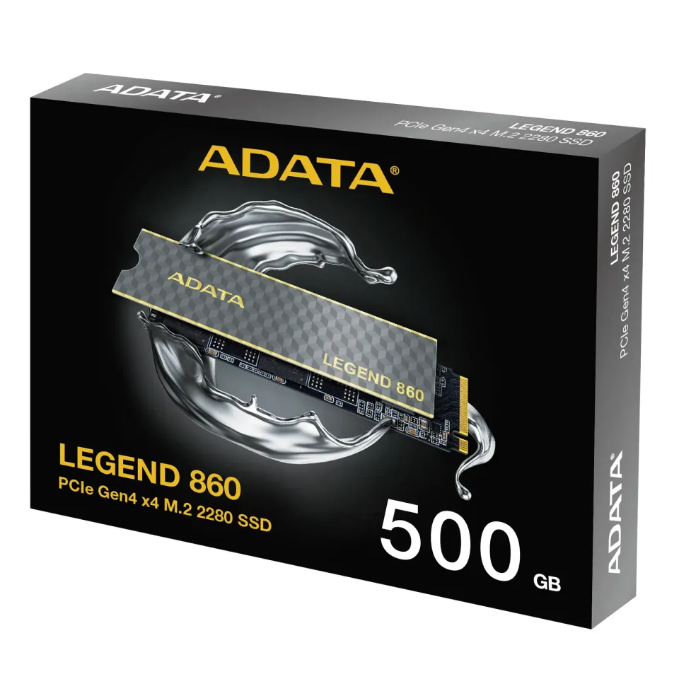 ADATA SSD 500GB LEGEND 860, PCIe Gen4x4, M.2 2280, (R:5000/ W:3000MB/s)