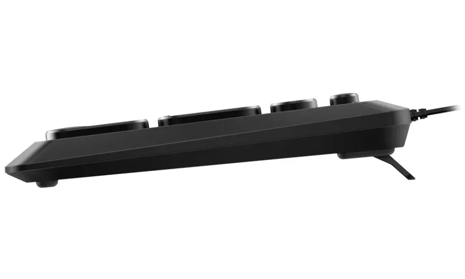 Genius Slimstar Q200 Klávesnice, drátová, retro design, USB, CZ+SK layout, černá