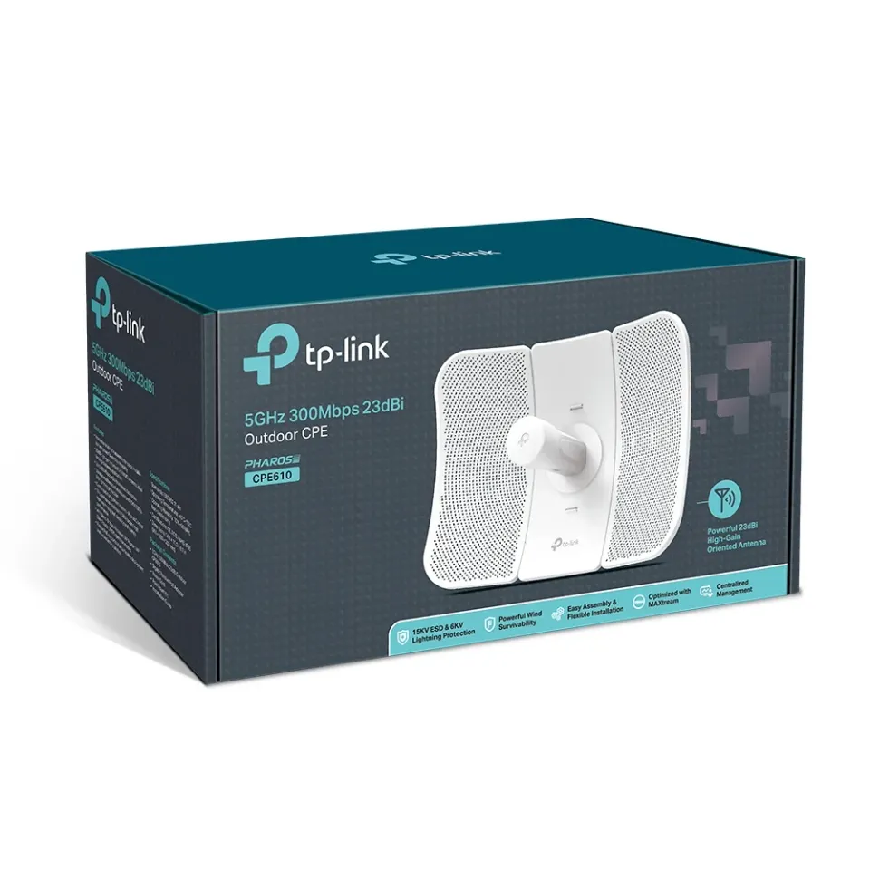 TP-LINK CPE610 Wifi 5GHz 300Mbps outdoor AP/klient/WICP, 802.11a,n, 23dBi antena