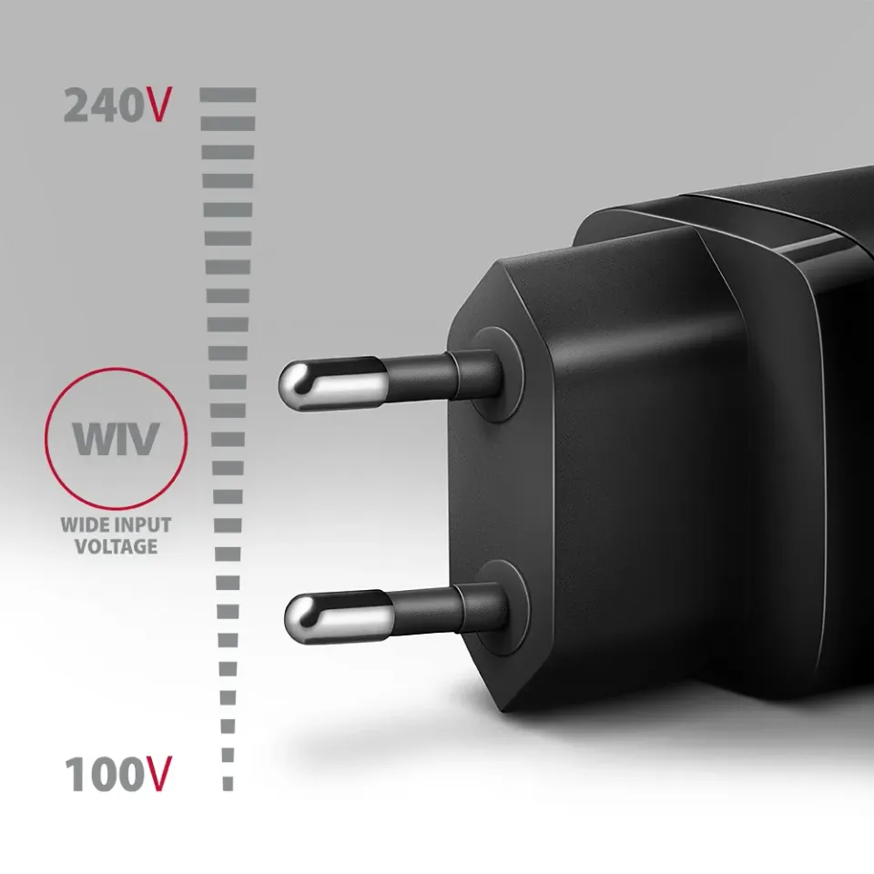 AXAGON ACU-PD30, Sil nabíječka do sítě 30W, 1x port USB-C, PD3.0/PPS/QC4+/SFC/AF