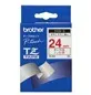Brother - TZe-252, bílá / červená - 1 ks (24mm, laminovaná)