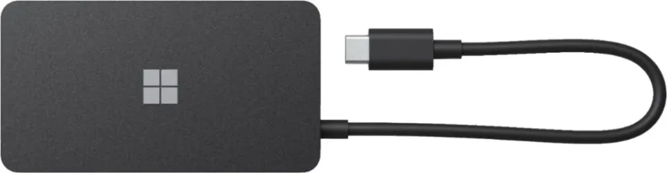 Microsoft Surface USB-C Travel Hub, Black, Commercial
