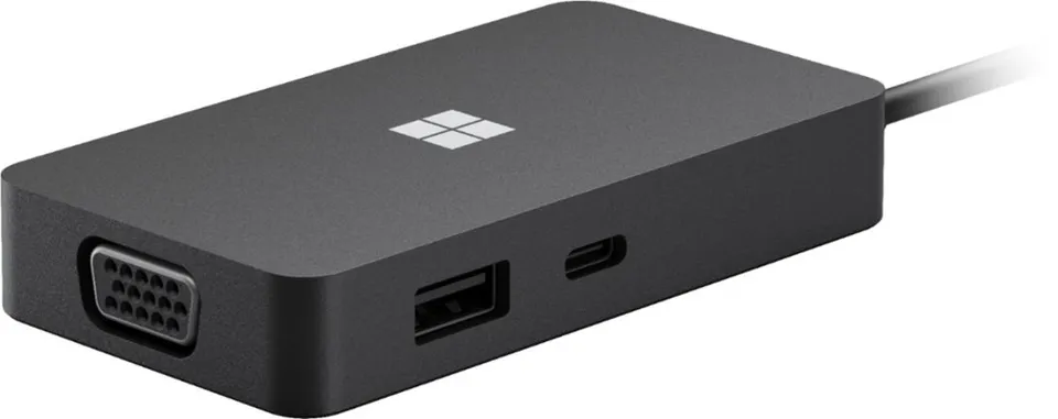 Microsoft Surface USB-C Travel Hub, Black, Commercial