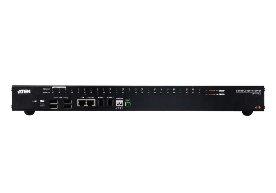 ATEN 48-Port Serial Console Server W/Dual Pow - SN1148CO-AX-G