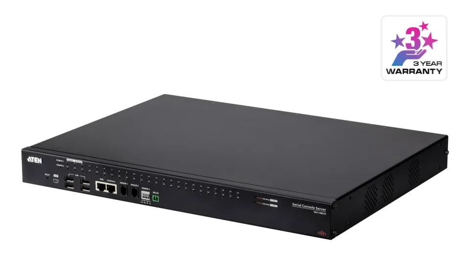 ATEN 48-Port Serial Console Server W/Dual Pow - SN1148CO-AX-G