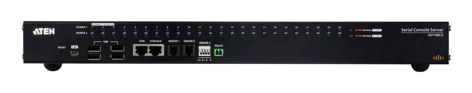 ATEN 48-Port Serial Console Server W/Dual Pow - SN1148CO-AX-G