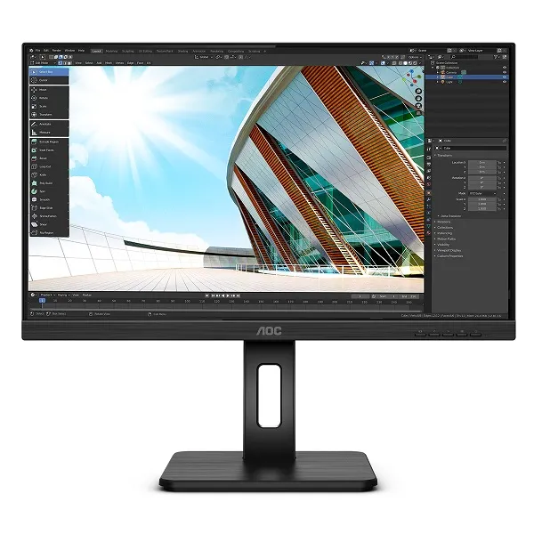 AOC LCD Q24P2Q 23,8" IPS/2560x1440@75Hz/4ms/250cd/50mil:1/VGA/HDMI/DP/4xUSB/Repr