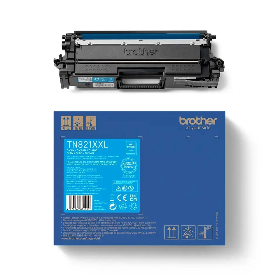 Brother - TN-821XXLC, toner cyan (až 12 000 stran)