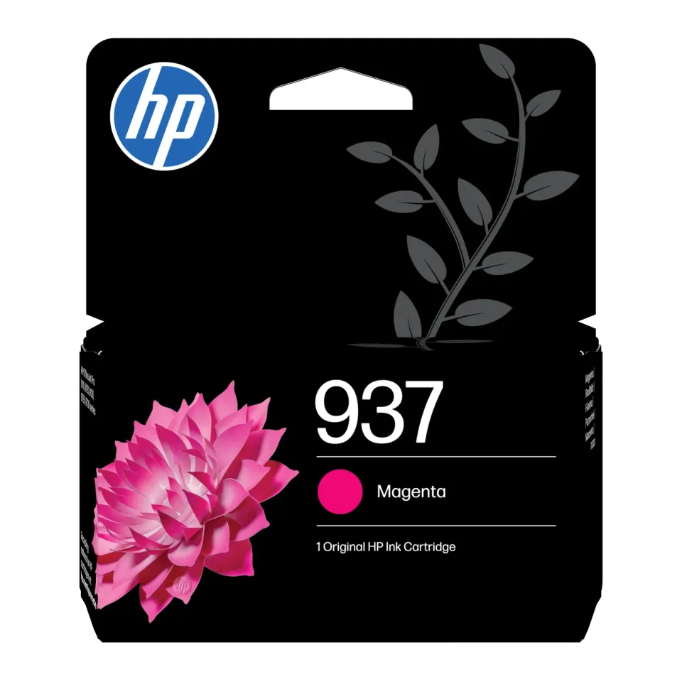 HP 4S6W3NE originální náplň purpurová č.937 magenta cca 800 stran (magenta, pro HP OfficeJet 9120e, 9122e, 9132e, 9720e, 9730e)