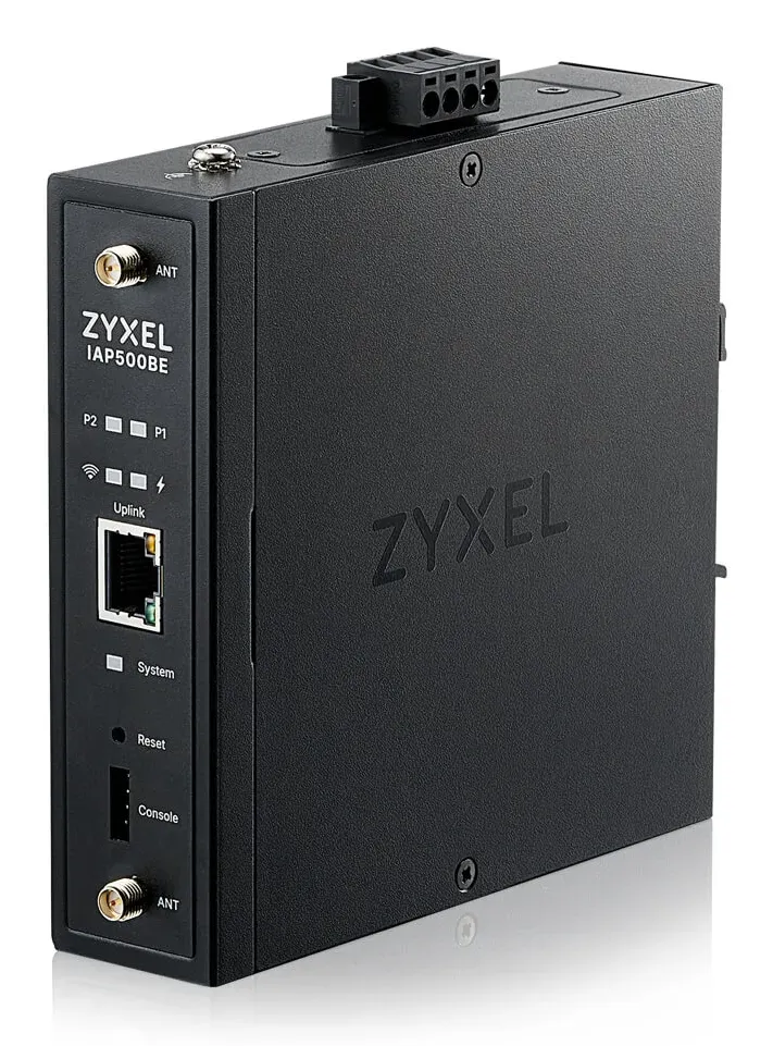 ZYXEL Zyxel IAP500BE, BE5000, Dual Radio 2x2 MU-MIMO, PoE+ (802.3at), Industrial AP, DIN Rail mounted Standalone/Nebula