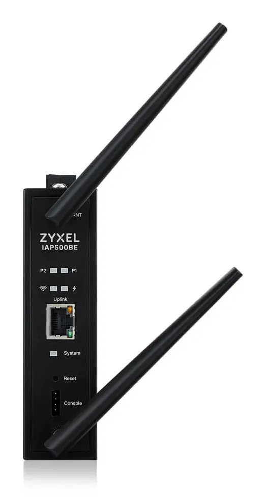 ZYXEL Zyxel IAP500BE, BE5000, Dual Radio 2x2 MU-MIMO, PoE+ (802.3at), Industrial AP, DIN Rail mounted Standalone/Nebula
