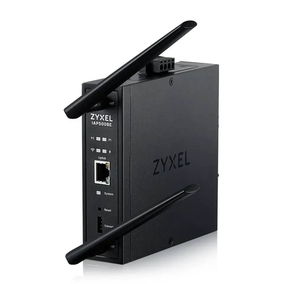 ZYXEL Zyxel IAP500BE, BE5000, Dual Radio 2x2 MU-MIMO, PoE+ (802.3at), Industrial AP, DIN Rail mounted Standalone/Nebula