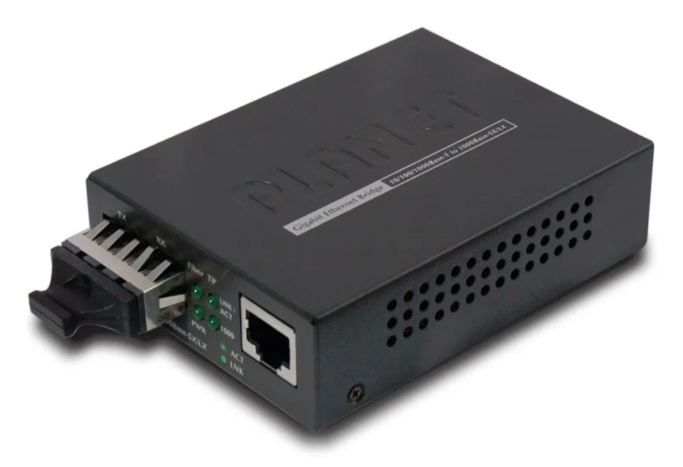Planet GT-802 opto konvertor 10/100/1000Base-T - 1000Base-SX, SC, multimode, 220/550 m