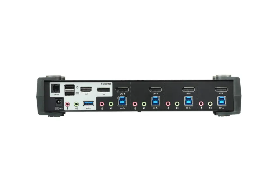 ATEN 4-Port USB3.0 4K DisplayPort KVMP Switch with Built-in MST Hub