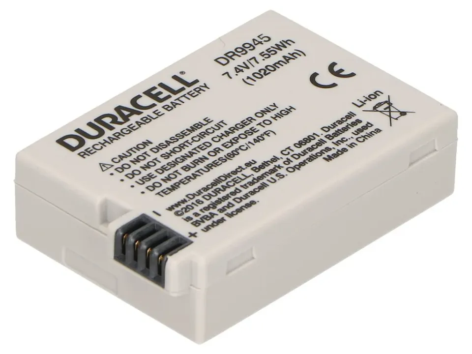 DURACELL Baterie - DR9945 pro Canon LP-E8, černá, 1020 mAh, 7.4V