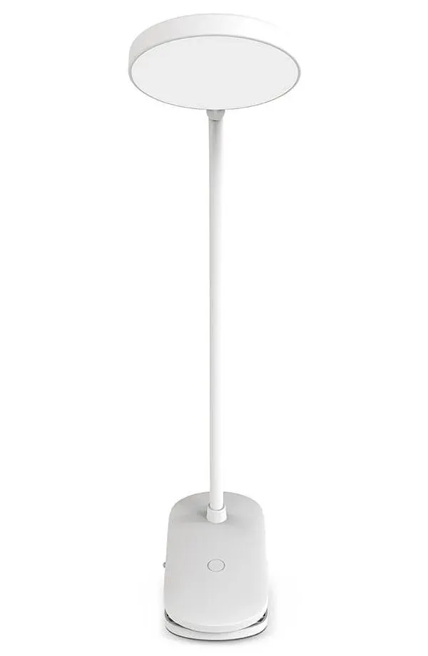 Colorway stolní LED lampa / CW-DL02B-B/ Integrovaná baterie / Klip/ Bílá