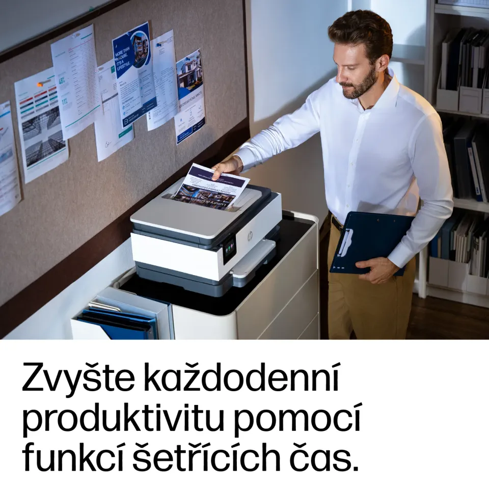 HP Officejet Pro 8132e (rozbalený) All-in-One A4+ USB+LAN RJ45+WIFI duplex, ADF (20/10 stran/min, multifunkce tiskárna/kopírka copy/scanner/fax MFP), Instant Ink, HP+