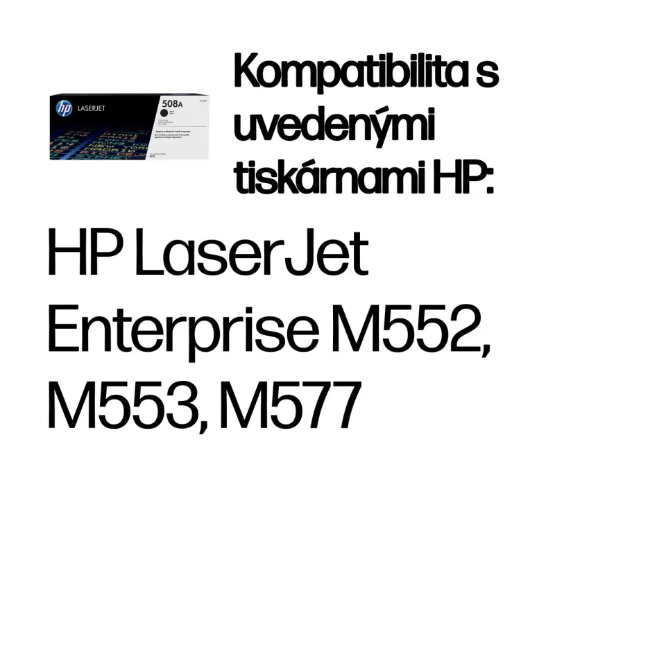 HP CF360A originální toner černý č.508A malý cca 6000 str. black (HP CLJ M552, M553, černá, ColorSphere 3 Jetintelligence )