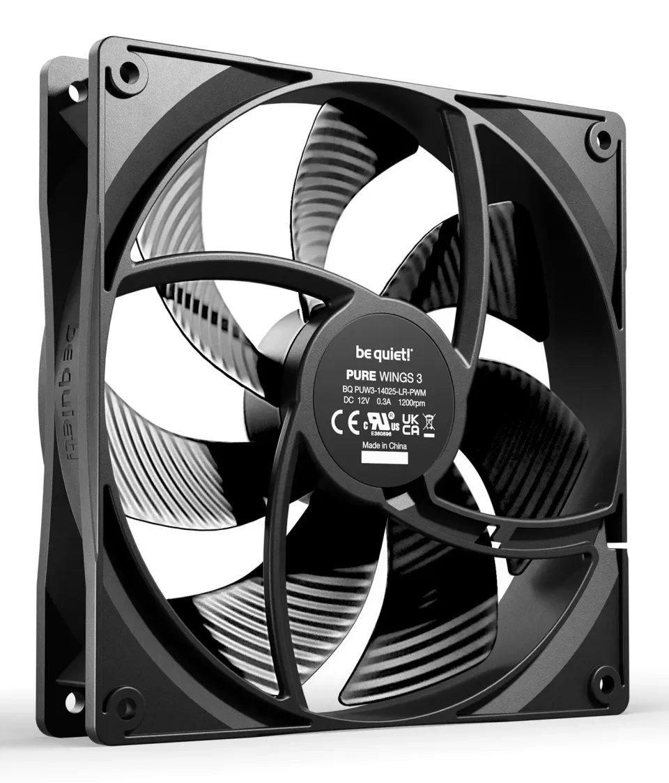Be quiet! / ventilátor Pure Wings 3 / 140mm / PWM / 4-pin / 21,9dBA