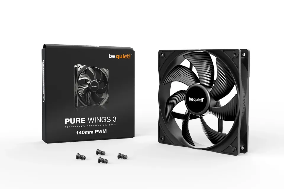 Be quiet! / ventilátor Pure Wings 3 / 140mm / PWM / 4-pin / 21,9dBA