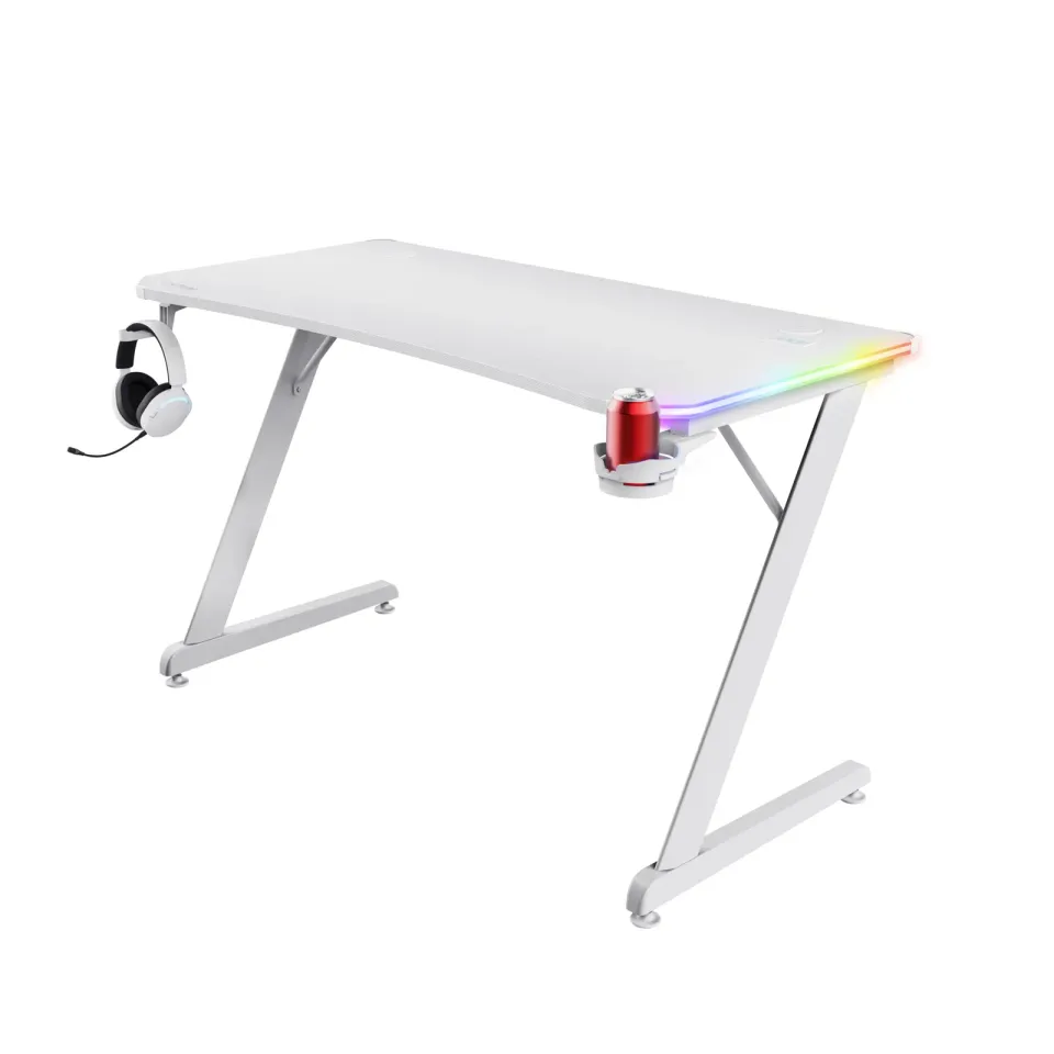 TRUST GXT709W LUMINUS RGB DESKGXT RGB DESK WHT