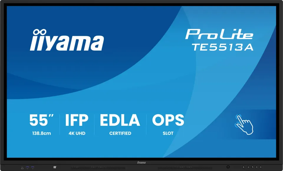 55" iiyama TE5513A-B3AG:IPS,4K,40P,EDLA