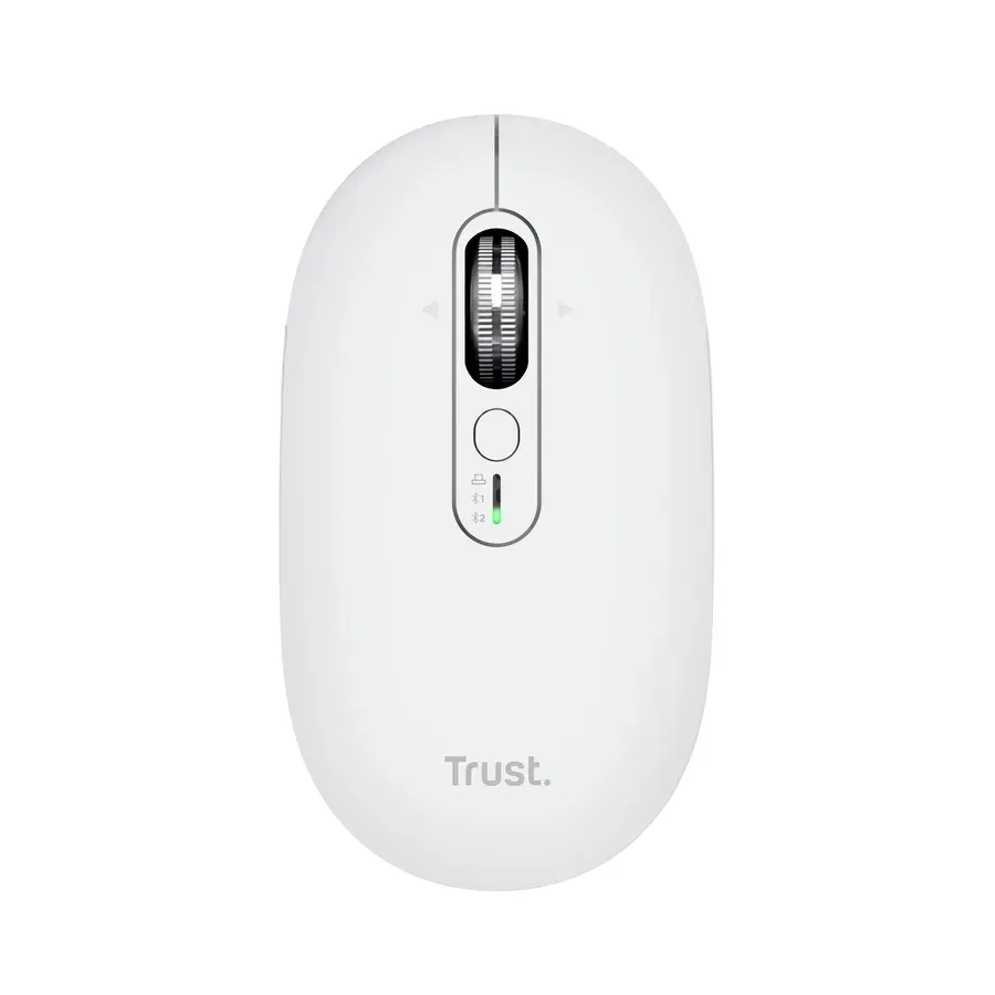 TRUST Myš Seron Hyperscroll Slim, Bezdrátová, bílá
