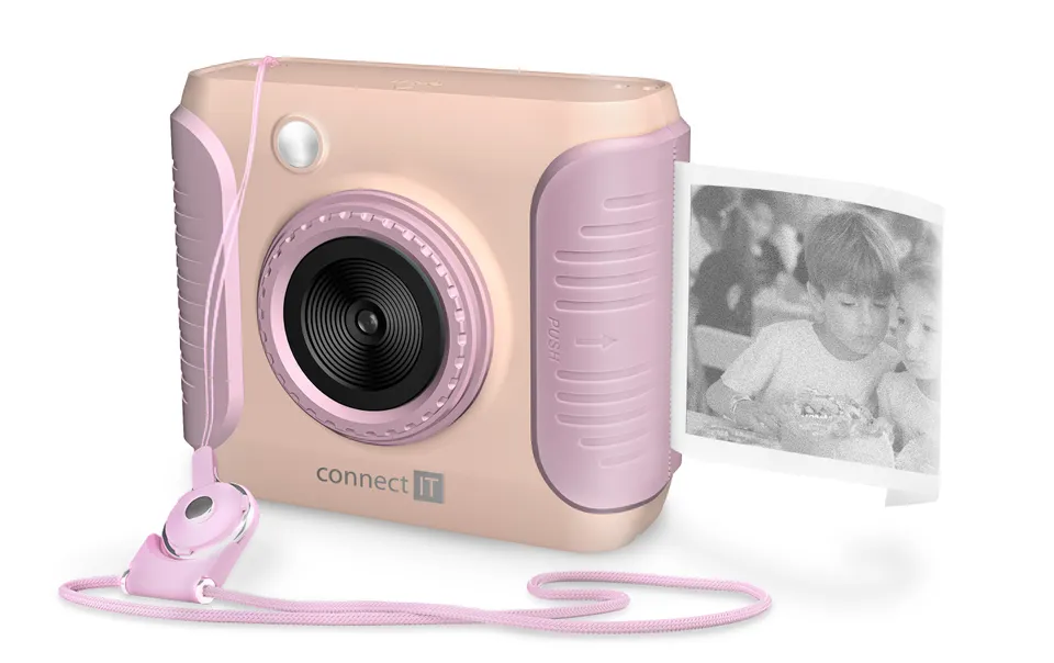 CONNECT IT INSTAPRINT dětský instantní fotoaparát RŮŽOVÝ