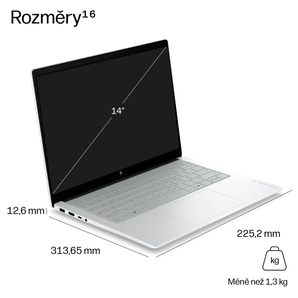 NTB HP OmniBook X NG AI PC 14-ka0071ncx,Ultra 7 356H (16C) 50 NPU TOPs,50 TOPS,Touch/14.0" 3K,24GB LPDDR5X,Win11 Pro,2Y