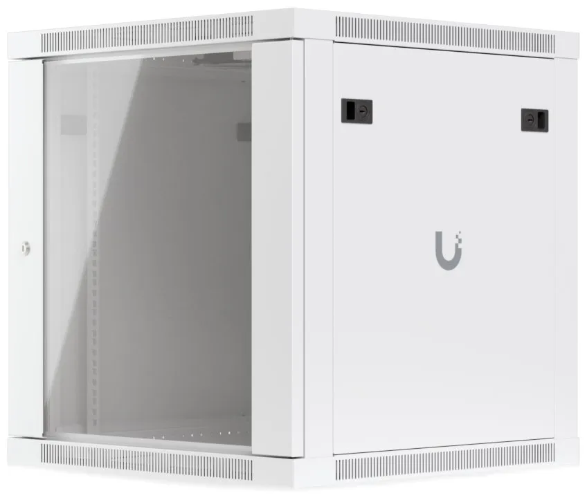 Ubiquiti UniFi 12U Rack Cabinet Wall 600 Glass - Nástěnný rozvaděč, výška 12U, ventilátory, prosklené dveře