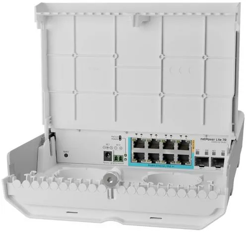 MIKROTIK CSS610-1Gi-7R-2S+OUT - netPower Lite 7R reverzní PoE switch