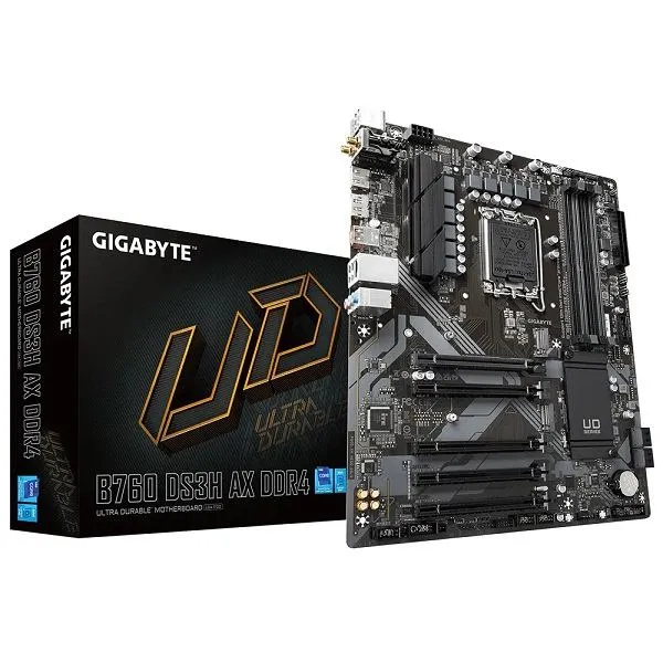 GIGABYTE MB Sc LGA1700 B760 DS3H AX DDR4, Intel B760, 4xDDR4, 1xDP, 1xHDMI, Wif
